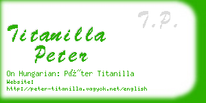 titanilla peter business card